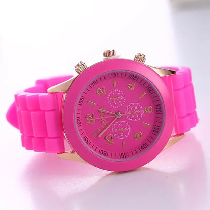 Women Watches New Fashion Luxury Brand Women's Watch Silicone Strap Quartz Wrist Watch For Female