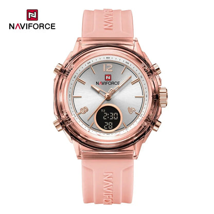 Women's Watch Outdoor Sports Waterproof Watches Dual Time Display Quartz Wristwatches Rubber Digital Clock