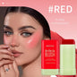 Cheek 3-in-1 Lip Tinted Moistured Blush Stick Silky Brighten Blush Cream Blusher Cosmetics Tubes Matte Contour Cosmetics New