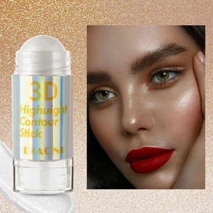 3D Face Brighten Highlighter Bar Cosmetic Face Contour Bronzer Shimmer Highlighter Stick Concealer Cream Makeup tool