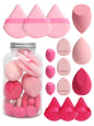 15-Piece Makeup Puff & Sponge Set – Loose Powder Puffs, Mini Makeup Eggs & Air Cushion Applicators