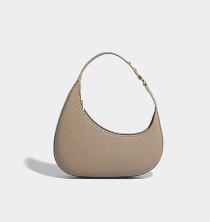 Women's Cervine Shoulder Bag Vegan Leather Top-Handle Handbag Shoulder Bag Cross-borderCrescent Bag Design Handbag Versatile Bag