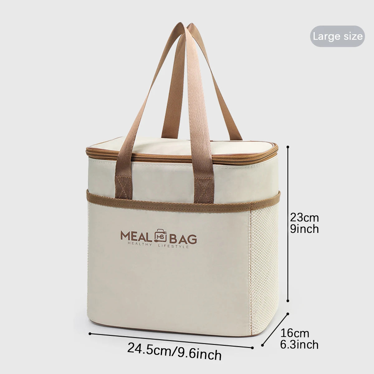 Portable lunch bag food insulated box Waterproof shoulder strap insulated box, hand-held lunch box bag, fresh aluminum DH