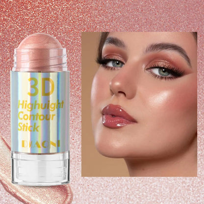 3D Face Brighten Highlighter Bar Cosmetic Face Contour Bronzer Shimmer Highlighter Stick Concealer Cream Makeup tool