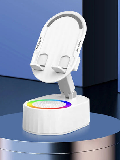 Cellphone Stand with Powerbank Bluetooth-Compatible Speaker Multi-Function Induction Phone Bracket