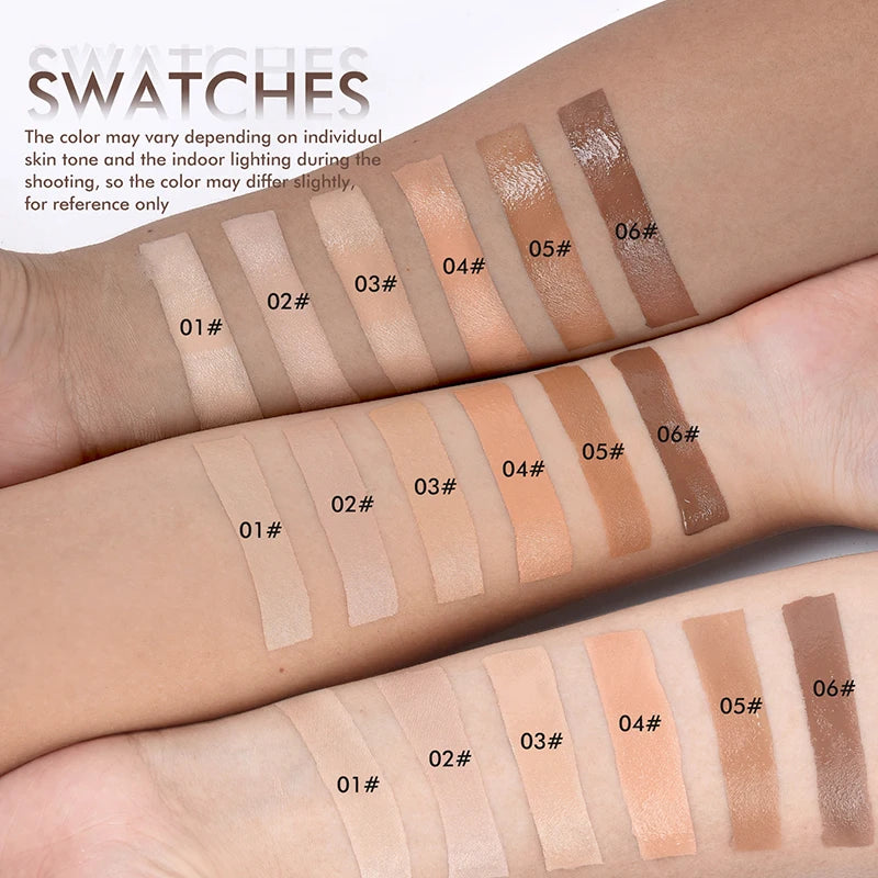 Bottom Press Liquid Foundation High Coverage Makeup Base Matte Oil Control Lasting Waterproof Concealer Korean Makeup BB Cream