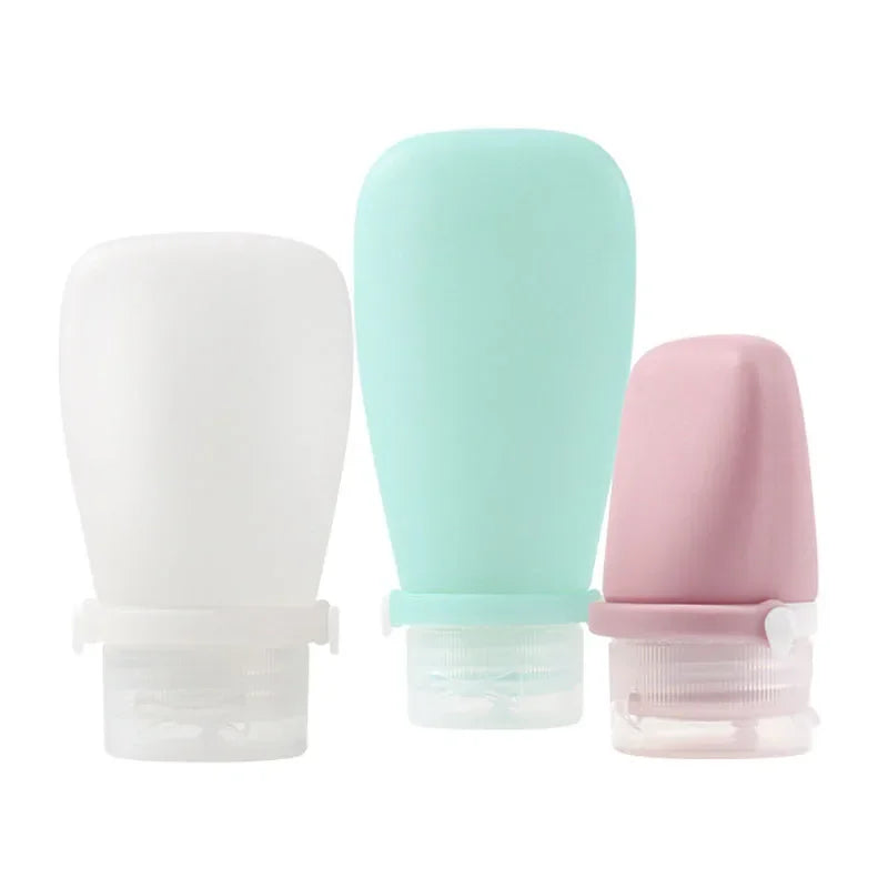 Soft Silicone Split Bottle Shampoo Lotion Shower Gel Tube Bottles Empty Container Travel Accessories 30ml 60ml 90ml New 3/1Pc