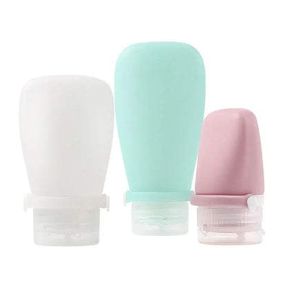 Soft Silicone Split Bottle Shampoo Lotion Shower Gel Tube Bottles Empty Container Travel Accessories 30ml 60ml 90ml New 3/1Pc