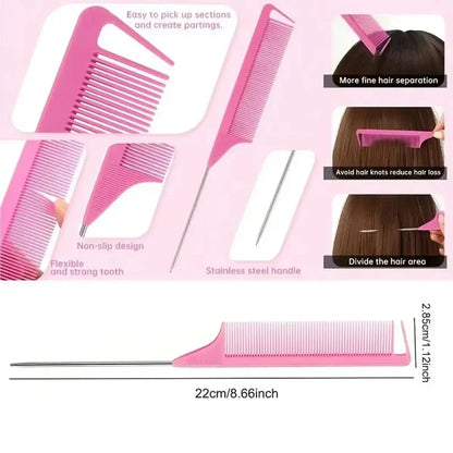 Magic Heatless Hair Care Roots Natural Fluffy Hair Clip with Pointed Tail Comb No Heat Hair Curler Hair Styling Fluffiness Tool