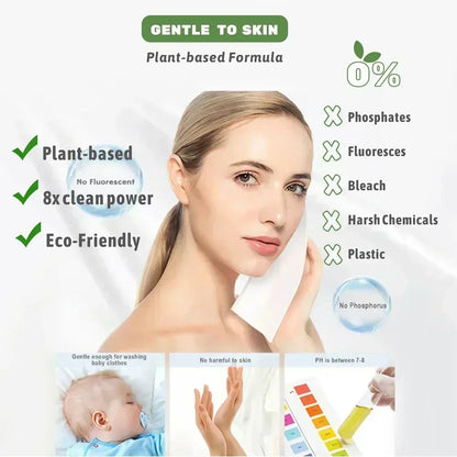 Perfeclean New trending biodegradable eco-strips laundry tablets laundry detergent sheets washing strips detergent