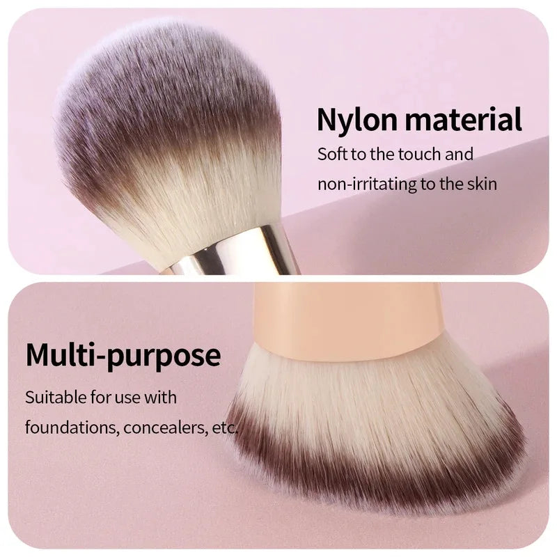 2PCS Foundation Makeup Brush Double-ended Flat/Angle Top Contour Brush for Beauty Blending Liquid Powder Concealer Cream