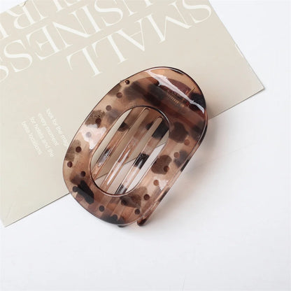 Elegant Bow Shark Clip Fashion Back Of Head Hair Clip Vintage Ponytail Fixed Hairgrips For Woman Simple Hollow Geometry Hairpin