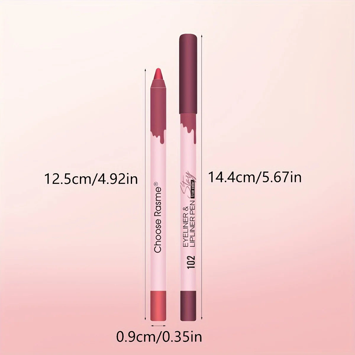 12-Color Matte Lip Liner Set – Waterproof Long-Lasting Nude & Red Pencils