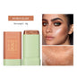 Rotating Contouring Stick Highlight Contouring And Brightening Shadow Stick, Flatness Contouring Stick Makeup Bronzer Stick（19g）
