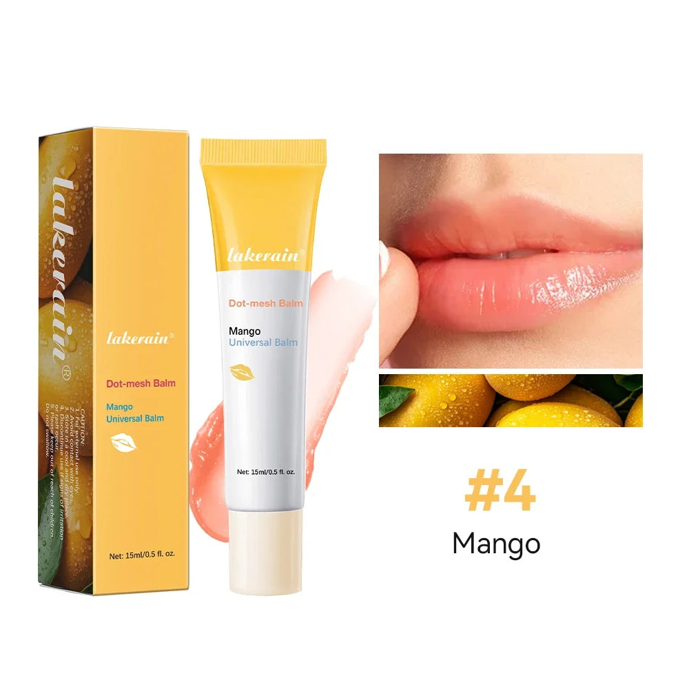 8 Scents Lip Balm Deep Moisturizing Coconut Strawberry Rose Plant Extract Gel Oil Lightening Lip Lines Nourishes Lip Care Makeup