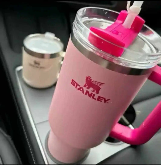 Stanley 30oz 40oz Insulated Tumbler With Lid and Straws Stainless Steel Coffee Tumbler with Handle Vacuum Leak Proof Coffee Cup