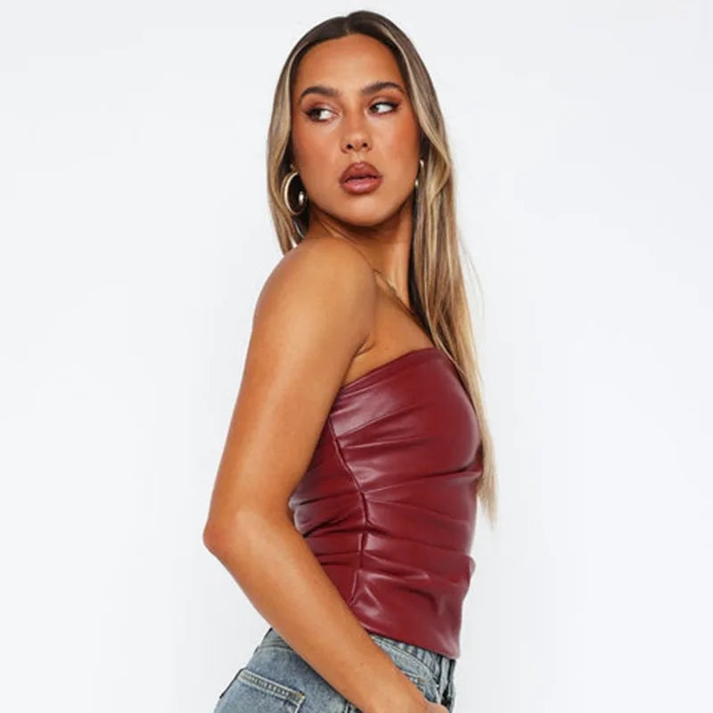 Women's Tank Fashion Streetwear Club Party Tank Clothing Solid Sexy Sleeveless Elegant Female Bodycon Crop Top Tank