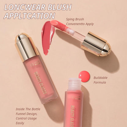Glazed Velvet Matte Liquid Blush – Long-Lasting Natural Cheek Tint