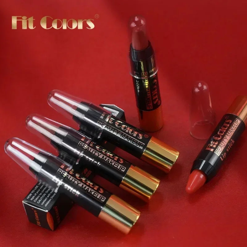 Easy Coloring Gloss Lipstick Lasting Nude Red Lipsticks Lip Crayon High Pigmented Waterproof Moisturizing Lip Stick Lips Makeup