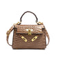 Ladies Messenger Bag Leather Handbags Shoulder Tote Fashionable Everyday Use