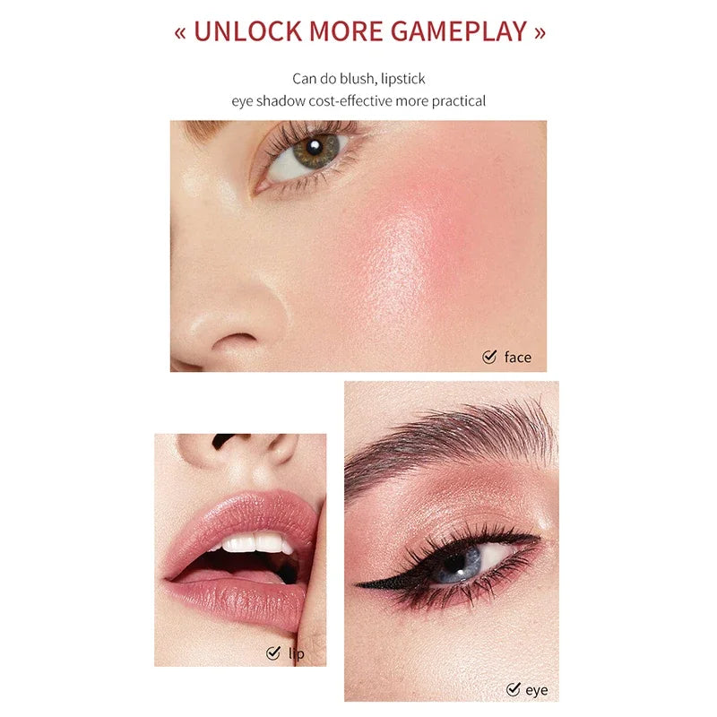 Cheek 3-in-1 Lip Tinted Moistured Blush Stick Silky Brighten Blush Cream Blusher Cosmetics Tubes Matte Contour Cosmetics New