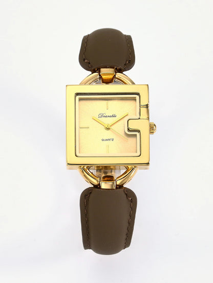 Ladies' square belt watch, simple and fashionable quartz watch, waterproof and luminous