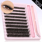 Eyelash Clusters Kit DIY Lash Extension Kit Lash Bond And Seal And Eyelash Tweezers With Waterproof Strong Hold