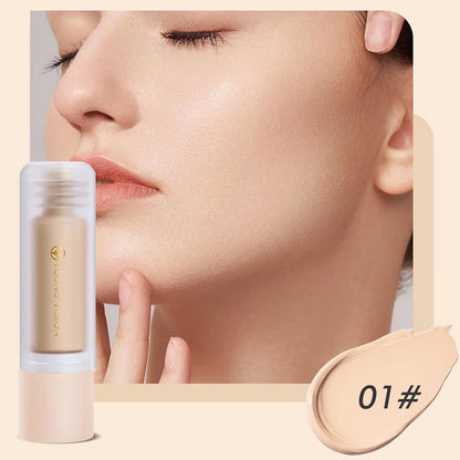 Bottom Press Liquid Foundation High Coverage Makeup Base Matte Oil Control Lasting Waterproof Concealer Korean Makeup BB Cream