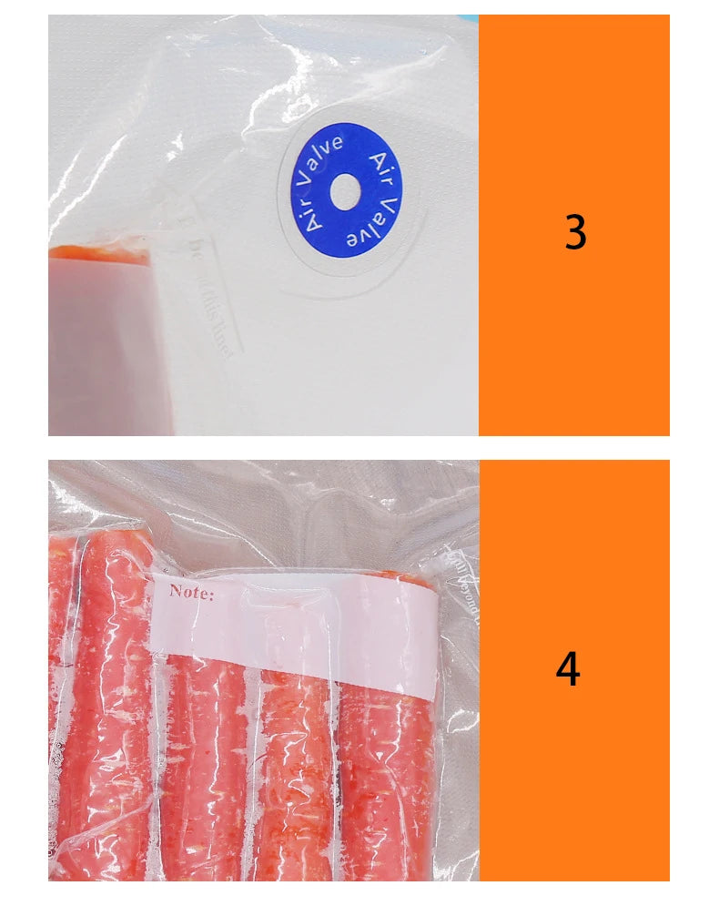 Vacuum Bag Vacuum Zipper Bags Reusable Food Storage Bags For Vacuum Sealer 5pcs / 10pcs lot Food Packer Bags Keep Food Fresh