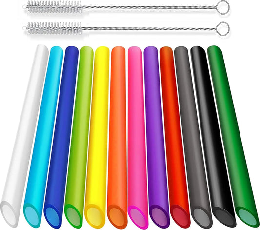 Reusable Boba Straws Set - 12 PCS