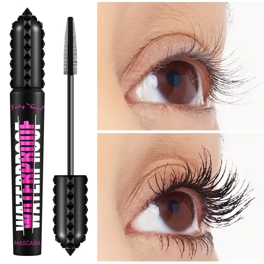 Black Waterproof Mascara – 4D Lengthening Eyelash Extension Makeup | Korean Cosmetics