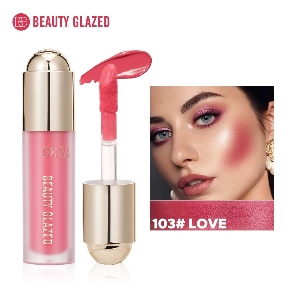 Glazed Velvet Matte Liquid Blush – Long-Lasting Natural Cheek Tint