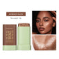 Rotating Contouring Stick Highlight Contouring And Brightening Shadow Stick, Flatness Contouring Stick Makeup Bronzer Stick（19g）