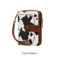 Anti-Theft Brush Bag for Ladies, Oil Wax Leather, Short Purse, European and American Retro, Multi-Function, organ Card Bag