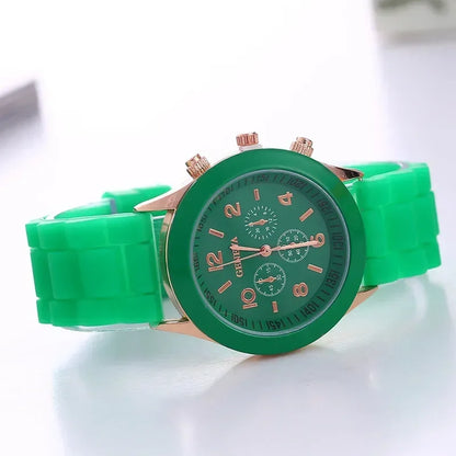 Women Watches New Fashion Luxury Brand Women's Watch Silicone Strap Quartz Wrist Watch For Female