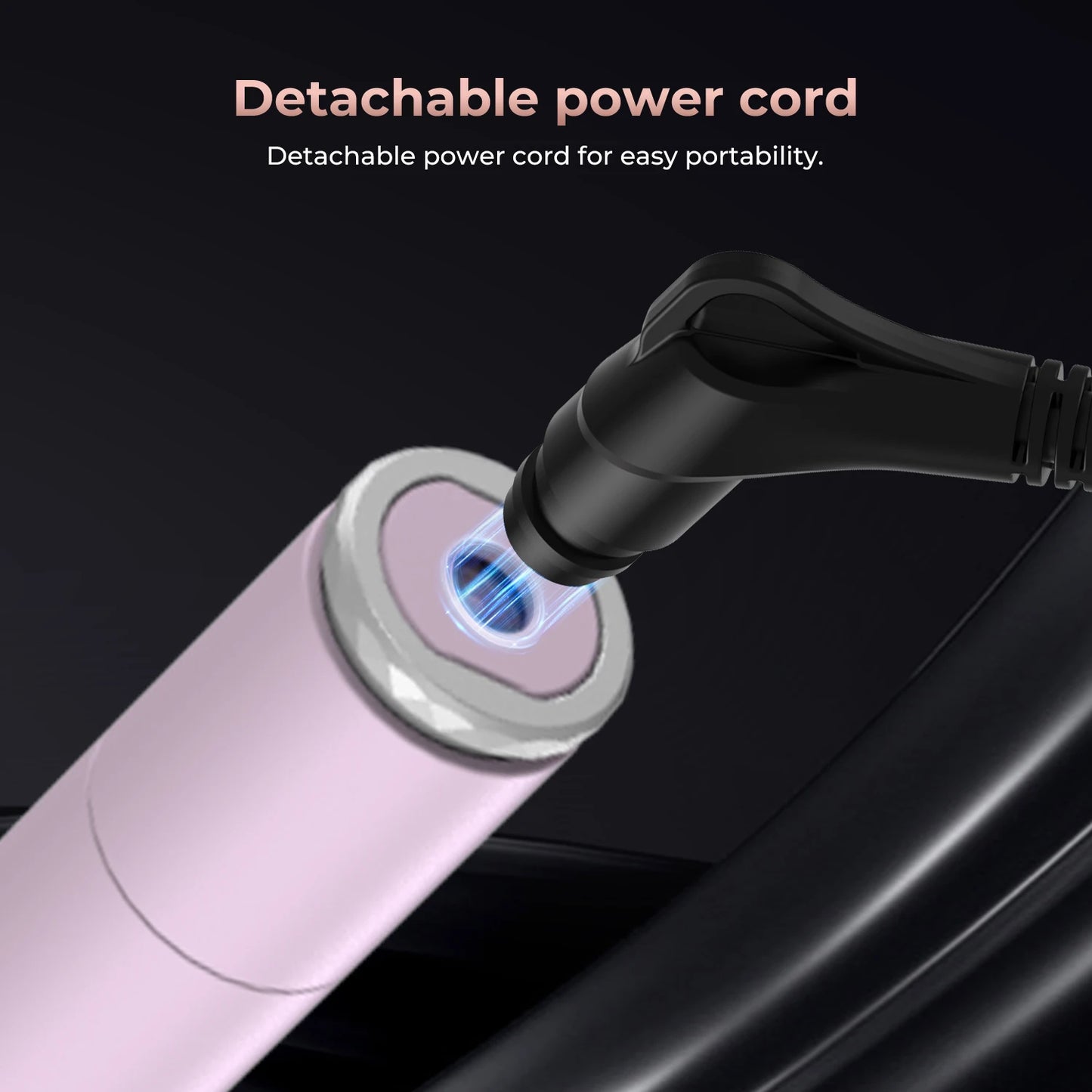 3 in 1 Curling Iron Set, Fast Heat Up Quick Heating Ceramic Hot Brush, Interchangeable Curling Wands for All Hair