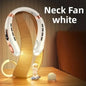 Portable Neck Fan,4000 mAh Cooling Airflow 5 Speeds Adjustable Bladeless Fan Hands Free Personal Wearable Rechargeable Battery