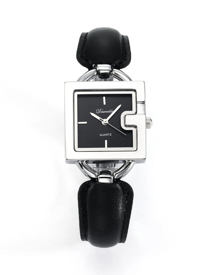 Ladies' square belt watch, simple and fashionable quartz watch, waterproof and luminous