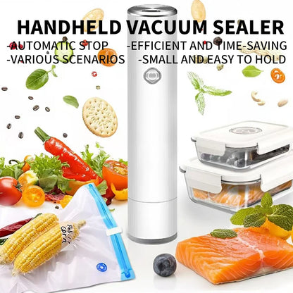 Intelligent charging models portable handheld mini vacuum sealer food preservation home storage automatic pumping compressor