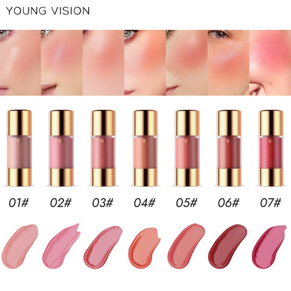 8 colors long-lasting Bottom press moisturizing easy makeup blush pencil solid creamy Liquid blusher
