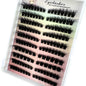 14Rows Fluffy Lash Clusters Thick Volume Eyelash Clusters Extensions 50D/80D Left/Right Individual Lashes Cat Eye Lash Extension