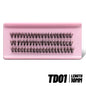 DIY Lash Clusters Set Mixed Tray Lashes Kit Fluffy Individual Lashes Extension with Lash Bond and Seal At Home Makeup