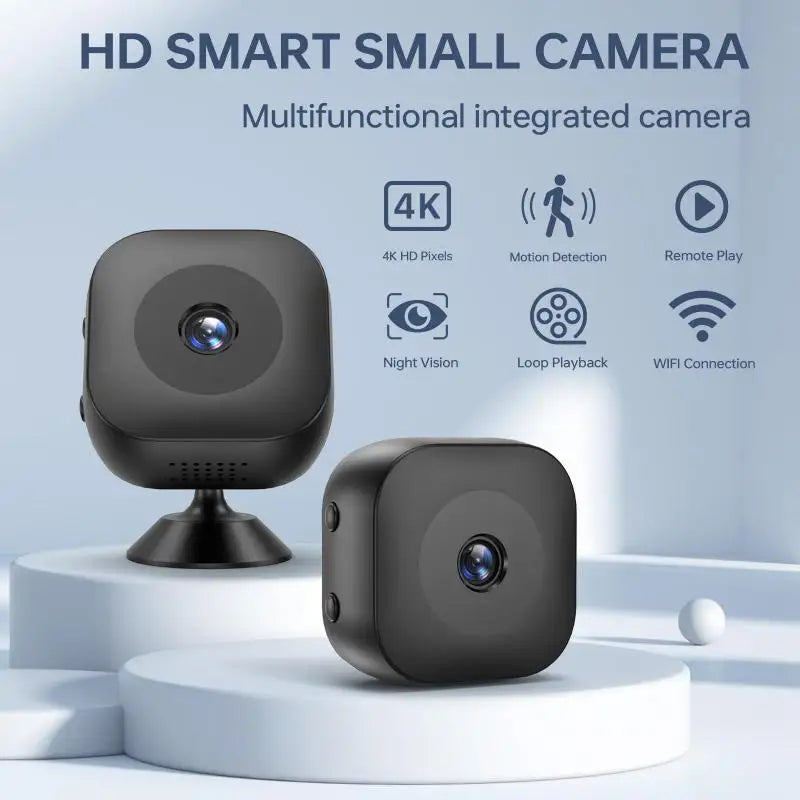 4K Mini Security Camera Full Color Night Vision High Definition WiFi Monitor Waterproof Motion Detect Surveillance