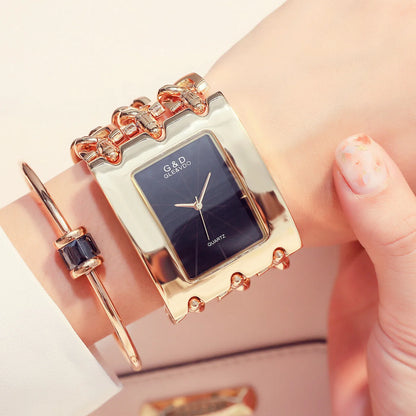 Women Luxury Brand Watch Dress Rhinestone Women Wristwatches Stylish Gold Female Watches for Women