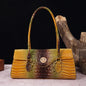 Multicolor Crocodile Pattern Fashion Handheld Stick Bag Large Capacity One Shoulder Underarm Bag Women's Luxury Handbag