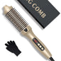 Thermal Brush One-Step Hot Air Brush&volumizer Hair Curler Straightener Hair Styling Brush Professional Curling Iron Heated GOLD