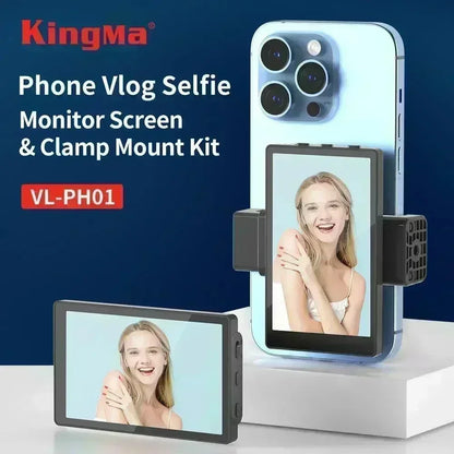 Smartphone Vlog Selfie Monitor Screen Magnetic Phone Rear Camera For Selfie Vlog Live Stream For Android Iphone Custom