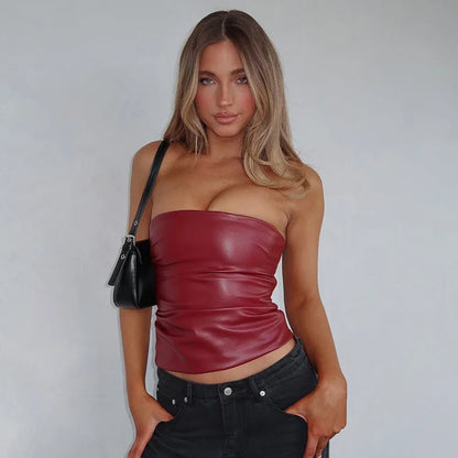 Women's Tank Fashion Streetwear Club Party Tank Clothing Solid Sexy Sleeveless Elegant Female Bodycon Crop Top Tank