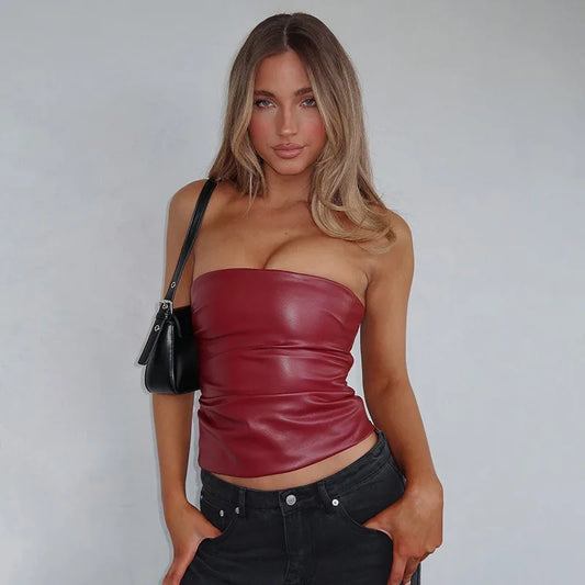 Women's Tank Fashion Streetwear Club Party Tank Clothing Solid Sexy Sleeveless Elegant Female Bodycon Crop Top Tank