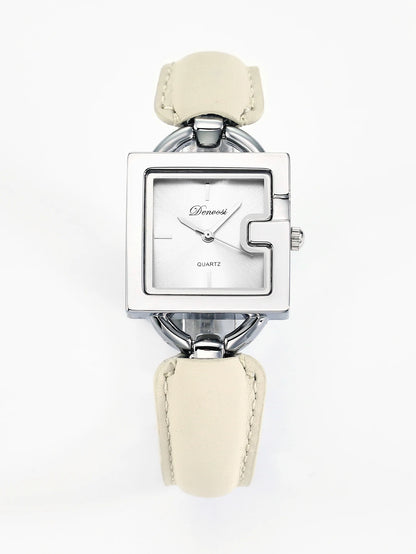 Ladies' square belt watch, simple and fashionable quartz watch, waterproof and luminous